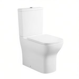 Inodoro Tulipano Monobloc de Pared, Sin Borde, 63 cm de Longitud, Dispensador de Jabón Integrado - Product Image 3
