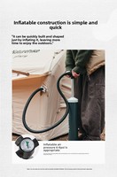 Tente gonflable imperméable Topzone 4x3m quatre saisons au design populaire avec pompe à air pour les aventures de camping en plein air
