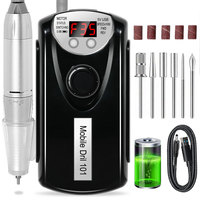 LIMEGRIL DMJ-101 Ponceuse à Ongles Professionnelle Portable 35000 tr/min Rechargeable USB, Moteur Sans Balais, en Plastique