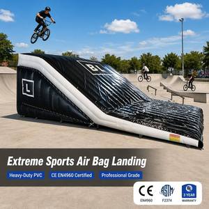 Coussin d'atterrissage gonflable commercial pour BMX, <span class=keywords><strong>VTT</strong></span>, FMX, skateboard, sports extrêmes, entraînement, CE EN4960 ASTM EN14960, respectueux de l'environnement, 500 kg - Product Image 6
