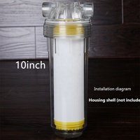 Cartouche filtrante en résine de 10 pouces, échange d'ions, adoucissement de l'eau pour système de purification d'eau domestique