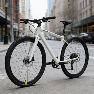 Vélo de route pour hommes et femmes, <span class=keywords><strong>cadre</strong></span> en alliage d'aluminium 700c 25C, entièrement amorti, 10 vitesses, transmission directe, frein à disque hydraulique - Product Image 4