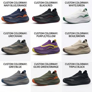 Chaussures de sport légères en tissu mesh respirant avec logo personnalisé, absorption des chocs, pour hommes - Product Image 2