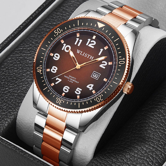 Manufacturer Wholesales Multifunctional Men's Quartz Wrist Watches Luminous Date Steel Watches for Men
