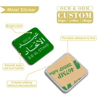 Autocollants en émail pour coques de téléphone, badges logo, autocollants métalliques personnalisés pour téléphones mobiles (Arabie Saoudite, EAU, Oman, Qatar)
