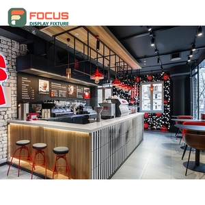 Vitrine à café haute capacité avec finition en bois stratifié, pour produits de marque - Product Image 4