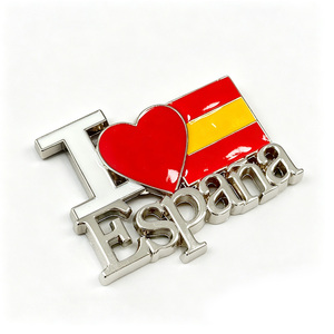 Imán de nevera metálico abridor de botellas de recuerdo de España, venta al por mayor, personalizado, Jamón Ibérico, I Love ESPAÑA, diseño gratuito - Product Image 3