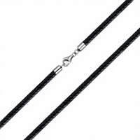 Collier en tungstène PDTJMTG, cordon 2MM 3MM, chaîne unisexe (largeur 2mm 45cm)