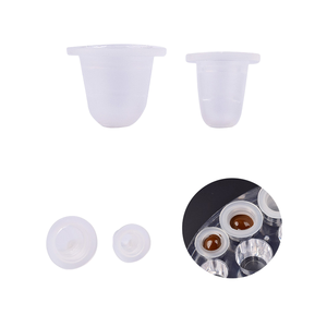 Disposable Transparent Silicone Tattoo Ink Cup Waterproof Microblading Pigment Cap <b>Holder</b> for PMU - Product Image 1