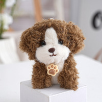 Porte-clés en peluche chien Cockapoo Kawaii, mignon, 3D, dessin animé, jouet animal en peluche, breloque de sac, pendentif, vente en gros