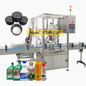 Convenient Maintenance Caps Concentrated Juice Glass Jar Servo Capper Sauce Bottle Capping Machine With Advanced Technology