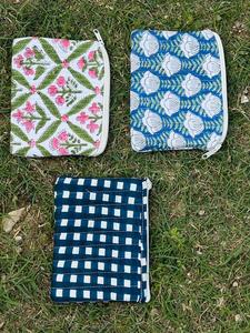 Premium Quilted Makeup Organizer Bag – Soft Cotton Cosmetic Pouch for Travel & Daily Use Handmade Bulk Product - Product Image 4