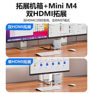 Boîtier d'extension Blueendless Mac Mini Pro Nvme 8Tb Usb3.2 Lecteur de carte Sd4.0 en alliage d'aluminium - Product Image 2
