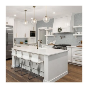 Gabinete de cocina de madera maciza de cerezo Arce diseño <span class=keywords><strong>simple</strong></span> color personalizado modular alta técnica personalizado CBMmart Free 3D - Product Image 6