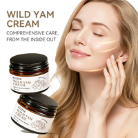 Crème à la racine de Yam sauvage Private Labe, formule naturelle, soulagement rapide, hydratation intense, équilibre hormonal