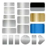 Plaque métallique personnalisée en acier inoxydable et alliage d'aluminium, couleur sur mesure, résistante aux rayures, avec logo personnalisé pour une résistance à l'usure accrue