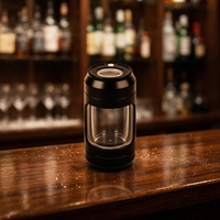 Broyeur de tabac à herbes en plastique personnalisé avec pot à Led, stockage de tabac Portable, pot grossissant à Led avec broyeur à herbes