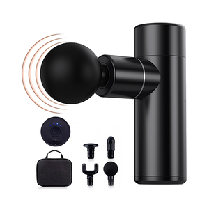 Maxtorc TM04 Pistolet de <span class=keywords><strong>massage</strong></span> fascial mini portable tout métal, <span class=keywords><strong>massage</strong></span> par percussion des tissus profonds, chaud/froid, moteur sans balais, 4 vitesses - Product Image 1
