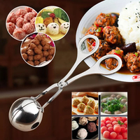 Alat Dapur Grosir dari Baja Anti Karat, Sendok Cetak Nasi Isi, Penjepit Bakso, Sendok Cangkir, Penjepit Ikan, Pembuat Bakso Ikan