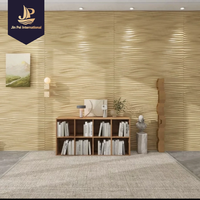 Modern Timber Effect PU Soft Decoration Wall Panel Custom Pattern Sound Absorbing Low Odor For Bedroom