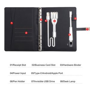Carnet de notes multifonctionnel transfrontalier personnalisé, carnet de notes personnalisé, cadeau d'affaires, carnets en cuir avec logo - Product Image 4