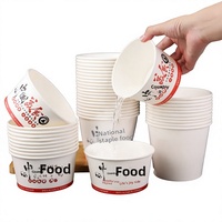 Boîtes à emporter en papier jetables de qualité alimentaire, bols à riz, contenants pour la restauration rapide ; Boîtes à emporter commerciales épaissies de grande taille