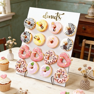 Rak <span class=keywords><strong>Display</strong></span> Donat 16 Lubang, Penyangga Donat untuk Pernikahan, Ulang Tahun, Baby Shower, Pesta Ulang Tahun, Peralatan Kue - untuk <span class=keywords><strong>Display</strong></span> - Product Image 4