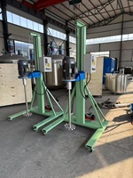 Petit Disperseur Mobile en Acier Inoxydable à Levage Électrique, Mélangeur de Liquides Haute Vitesse, Facile à Utiliser, 500L 7.5kW 380V, pour Laboratoire