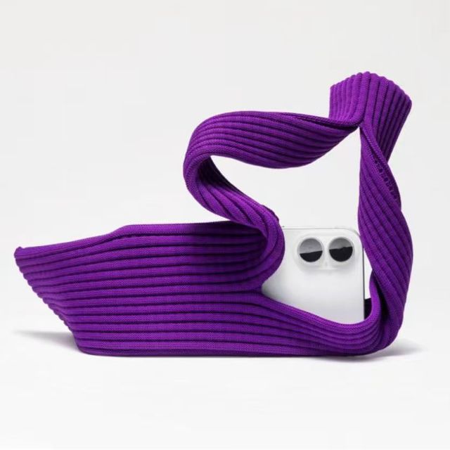 3D Knit Phone Pocket - Universal Fit for All Smartphones, Multiple Wearing Styles (Handheld/Shoulder)