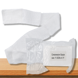 Pansement en gaze compressée pliée en Z, stérile, respirant, en coton 100 % blanc, jetable, médical, Anthrive OEM - Product Image 1