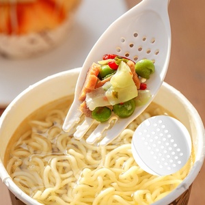 New Spoon Reusable <b>Cup</b> <b>Noodles</b> Strainer Filter Spoon Instant <b>Noodle</b> <b>Cup</b> Fork Household Kitchen Tool - Product Image 5