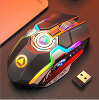 Nouveaux accessoires intelligents contrôleur électrique muet Rechargeable Rgb jeu sans fil lumières colorées A5 Pc Mini souris d'ordinateur