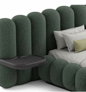 Двуспальные кровати NOVA с обивкой из ткани, мебель для спальни King и <span class=keywords><strong>Queen</strong></span>, современные роскошные деревянные каркасы кроватей King Size - Product Image 2