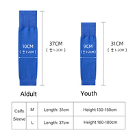 Manchon de Compression Multicolore Élastique pour Mollet, Support pour Adultes et Jeunes, Protège-Tibias, Chaussettes de Football, Protection de Jambe