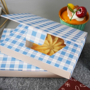 Sunshine Christmas Personal Customization Printing Gift 3 Grid Cookies <b>Box</b> <b>Brown</b> Kraft Paper Sliding Mooncake Pastry Cookies <b>Box</b> - Product Image 5