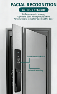 Cerradura Inteligente Glomarket 3D con Reconocimiento Facial y Huella Dactilar, Entrada sin Llave, WiFi Tuya, Impermeable, Videoconferencia, Digital, para Puerta de Madera - Product Image 4
