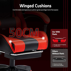 2026 NEUER LED Europäisches Design Leder Büro-Computerstuhl Verstellbare Armlehne Schwenkbarer Relaxsessel mit RGB Gaming-Stuhl - Product Image 2