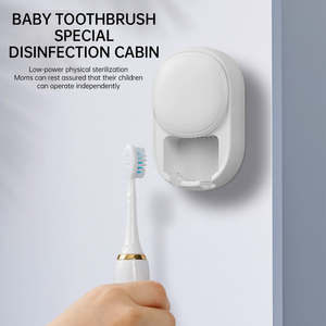 IMYCOO Bestseller Portaspazzolino Portatile con <span class=keywords><strong>Sterilizzatore</strong></span> UV e Asciugatura Rapida, Logo Personalizzabile, Elettrico USB per Casa - Product Image 5