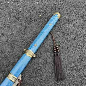 Venta al por mayor Tang <span class=keywords><strong>Jian</strong></span> azul niños juego de rol <span class=keywords><strong>espada</strong></span> samurái juguete creativo de madera juego de rol <span class=keywords><strong>espada</strong></span> de juguete seguro - Product Image 2