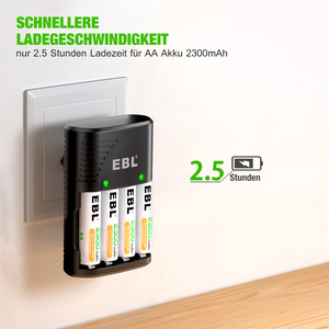 Cargador de Baterías Recargables EBL AA Aaa para Baterías Recargables AA 9V Ni-MH Ni-CD - Product Image 2