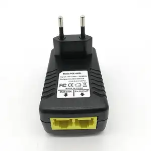 SDAPO POE 4805 UK Standard OEM accepté POE injecteur 48v 10/100Mbps poe puissance d'entrée AC tension d'entrée 100 ~ 240V AC POE injecteur