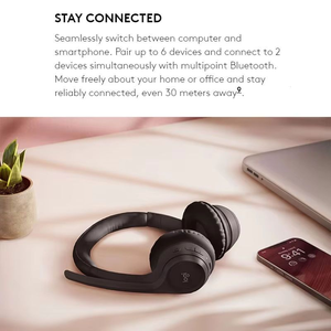 Cho Logitech Khu Vực 300 Ban Đầu Máy Tính Không Dây Tai Nghe Giảm Tiếng Ồn Có Thể Gập Lại Mic Với <span class=keywords><strong>Mute</strong></span> Điều Khiển Cho DJ Điện Thoại Di Động Sử Dụng - Product Image 6