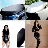 Expédition immédiate SHIJIA Tissu en similicuir PU noir imperméable avec doublure tricotée à motif fini pour vestes, gants et robes
