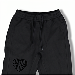 Pantalones de chándal de algodón 100% de alta calidad con logotipo personalizado para hombre, ropa de calle para gimnasio, joggers deportivos, joggers informales de lana en blanco - Product Image 4