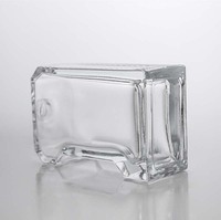 Botol Parfum Kaca Bening Bentuk Khusus Tak Beraturan 89ml 215g Grosir dengan Tutup Gabus untuk Kosmetik