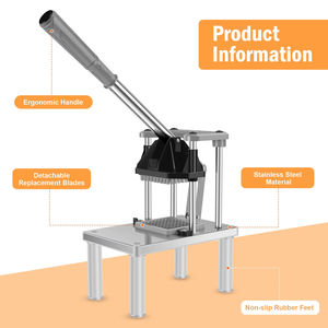 Mini Procesador de Alimentos de 500W, Cortador de Verduras y Frutas de Plástico, Cortador de Papas Fritas, 2 Cuchillas de Repuesto, Uso Doméstico de Alta Resistencia - Product Image 5