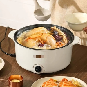 Panci Masak Listrik Kapasitas Besar 10L+ - Untuk Rumah & Asrama, 2-in-1 Panggang & Shabu-Shabu - Product Image 3