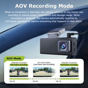 Caméras intelligentes GPS HD à double objectif AOV avec carte SIM 4G, système <span class=keywords><strong>de</strong></span> surveillance <span class=keywords><strong>de</strong></span> stationnement 24/7, lecture vidéo, caméra embarquée - Product Image 3