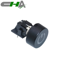 Série C601 12 Volts Type à Angle Droit 12 v 12mm LED Illuminée Étanche Mini Bouton-Poussoir Interrupteur Tactile avec Capuchon