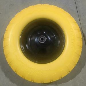 ล้อโฟม3.50-8 4PR <span class=keywords><strong>ยาง</strong></span>ล้อรถเข็น16นิ้วแบบแบนทำจาก PU ฟรี4.00-8สำหรับ<span class=keywords><strong>เปลี่ยน</strong></span>ทนทาน - Product Image 6